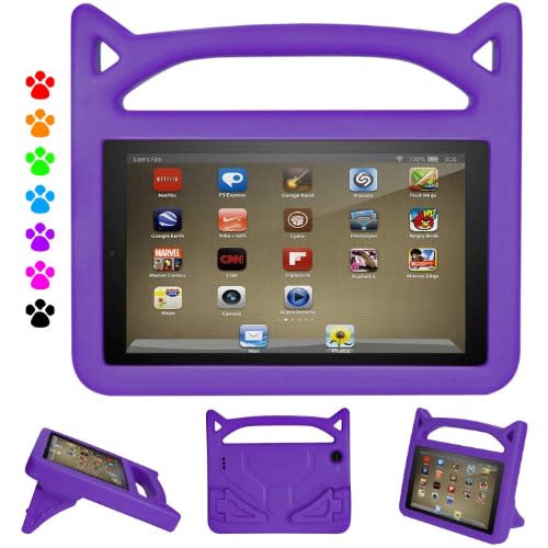 Fire -7" -1GB RAM - 16GB ROM - Storage Educational Tablet With Alexa+ Purple Monster Proof