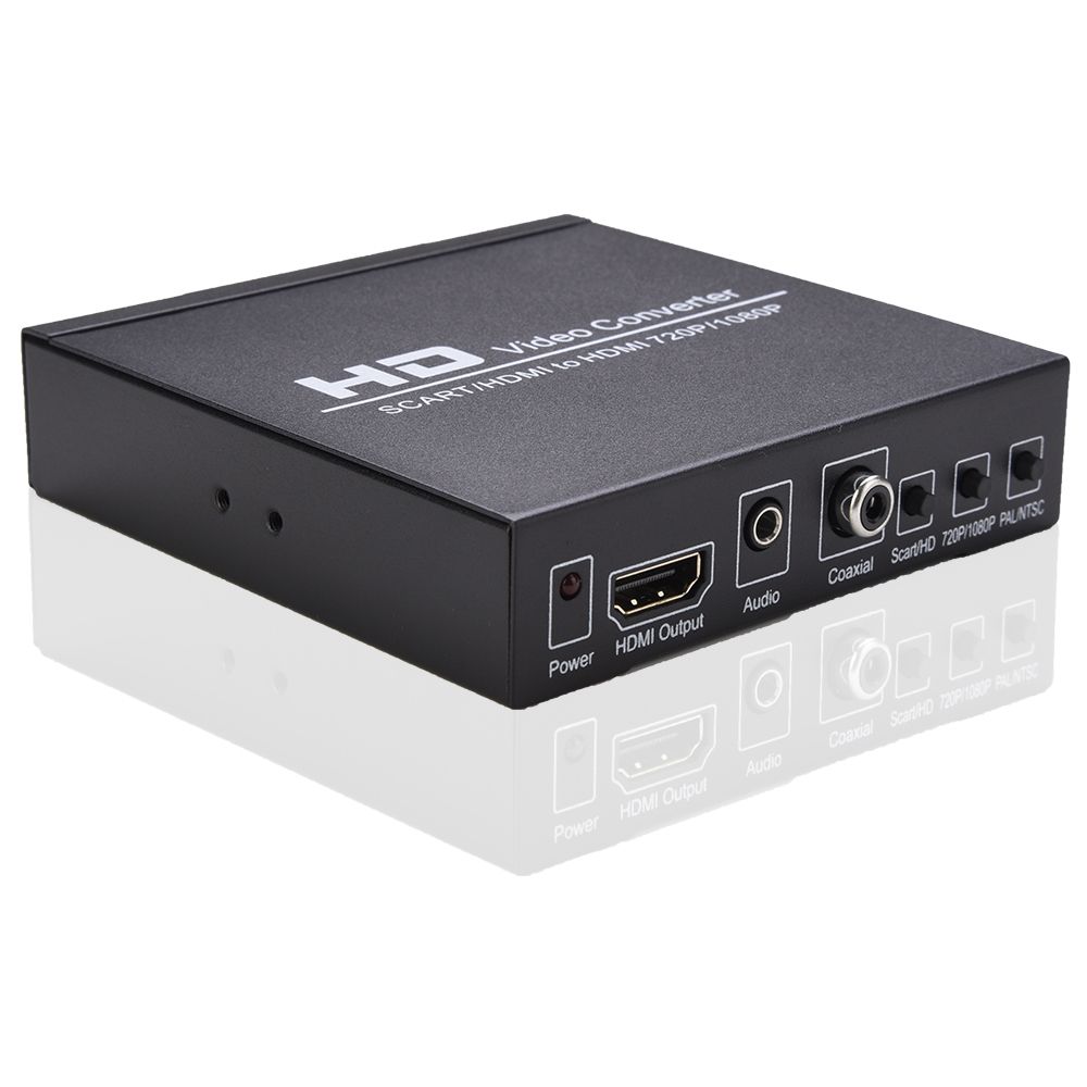 SCART/HD To HD Video Converter Support 720P/1080P Switch