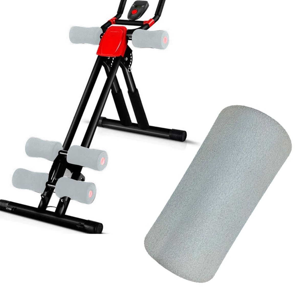 Foam Foot Pads Rollers Handle Grips Pipe For Strength Gray