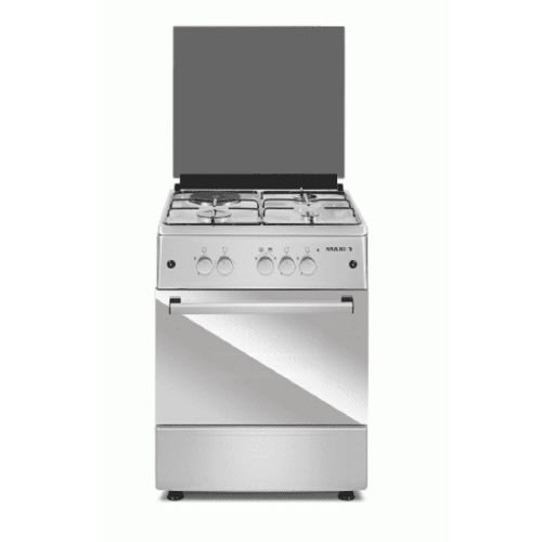 6060 M4 Inox - 3gas Burners - 1 Electrical Stove - 1000W