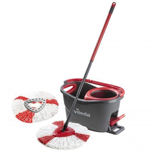 Vileda Turbo Microfibre Mop & Bucket Set Extra 2-in-1 Refill