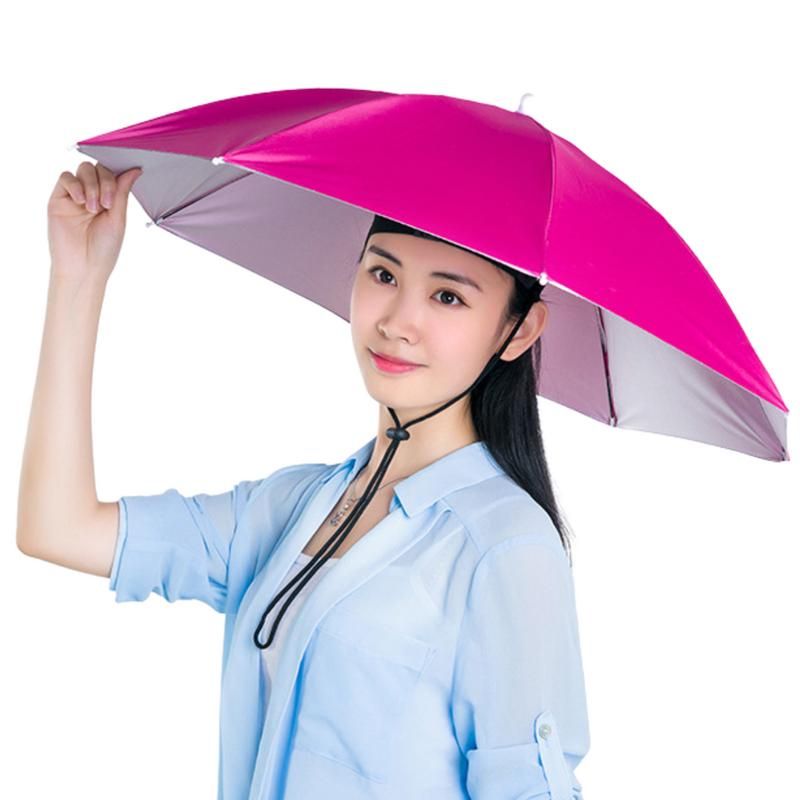 Head Umbrella Folding Umbrella Hat For Adults And Kids UV Protection Umbrella Hats For Adults Kids Women Men Umbrella Hat For Blue