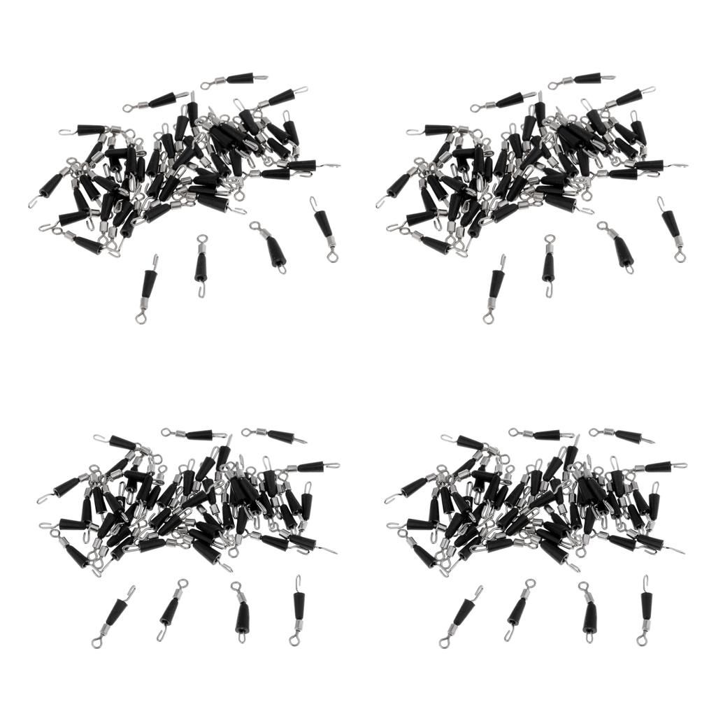 100 Pieces Metal M + 100x L  Swivels Hook Fast Link Clip