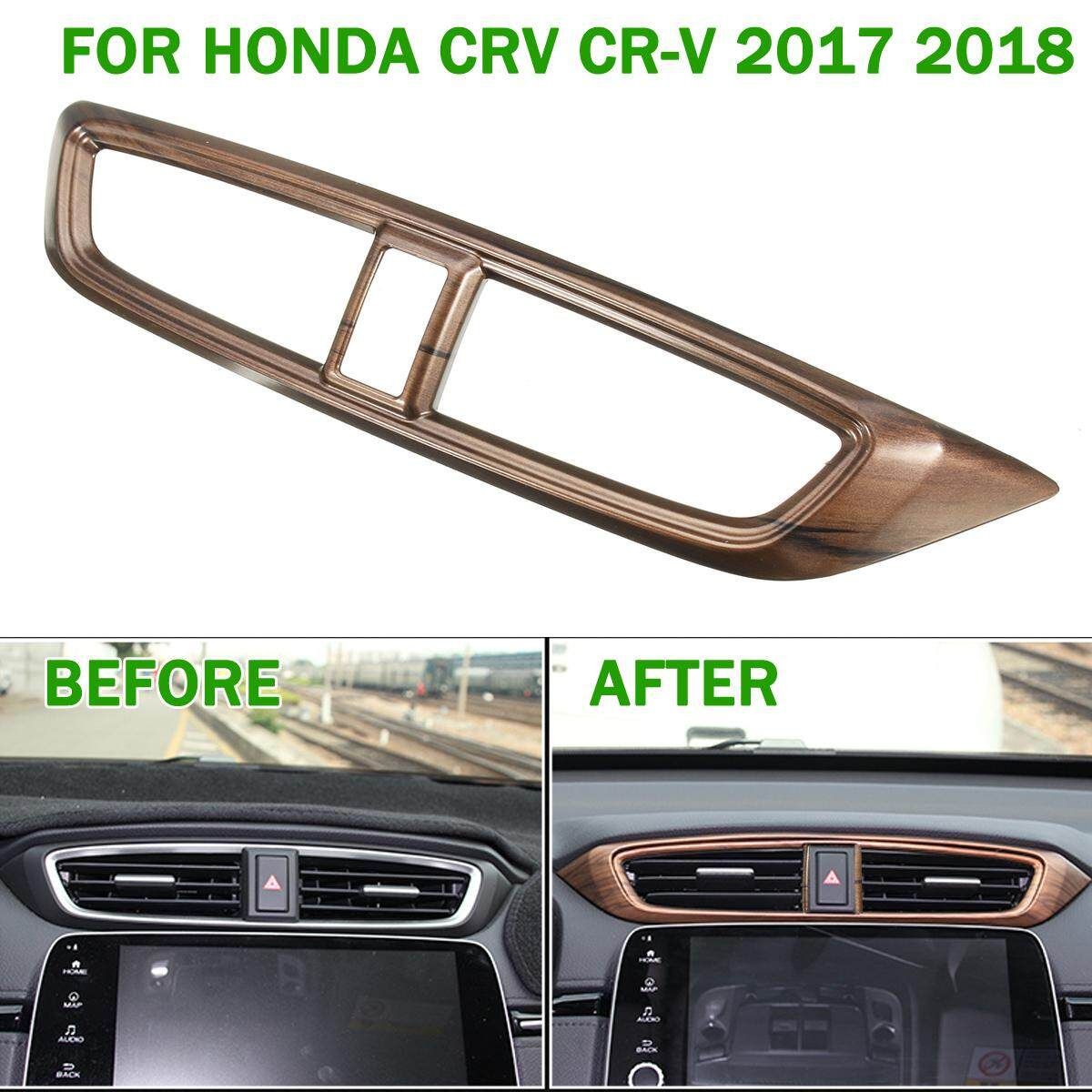 Peach Wood Medium Controlled Air Vent Panel Frame For Honda CRV CR-V 2017 2018