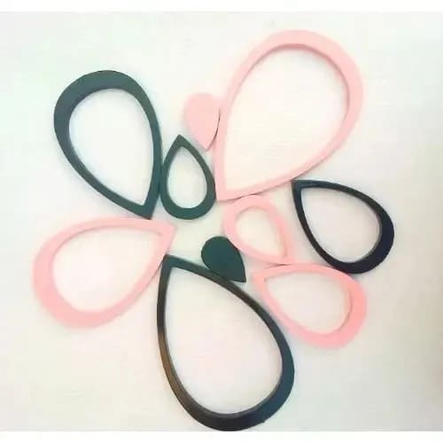 3d Adhesive Raindrop Wall Stickers - 10 Pcs