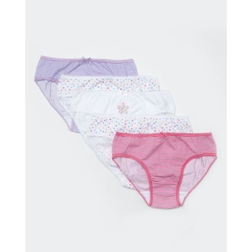 Girls Pretty Briefs - Pack Of 5
