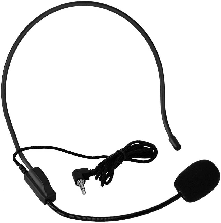 3.5mm Earhook Headworn Headset Microphone