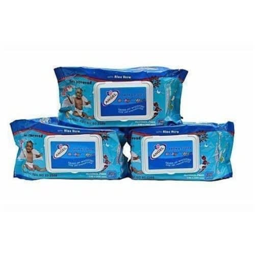 Angel Baby Wipes - 125counts X 3packs