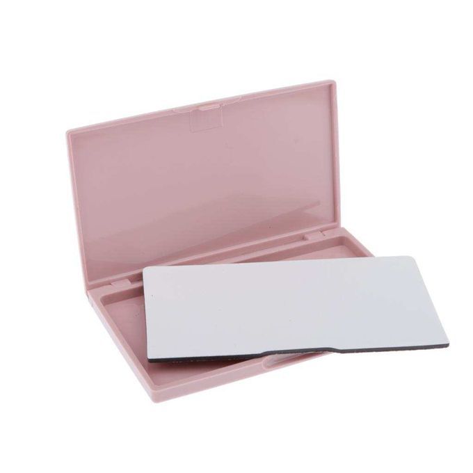 Pink Plastic Magnetic  Holder Pin Cushion Box DIY Home Sewing