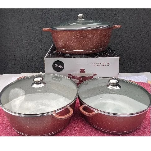 Big Die Cast Aluminium Non-stick Cookware Set-6 Pieces