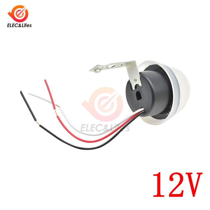 Automatic Auto On Off Photocell Street Light Switch 220V/110V AC/DC 24V 12V 50-60Hz 10A Photo Control Photoswitch Sensor Switch