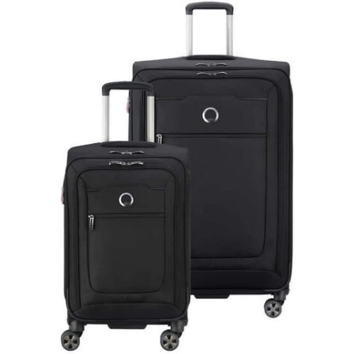 Set Of Large Carry-on Expandable Luggage With Spinner Wheels - Black