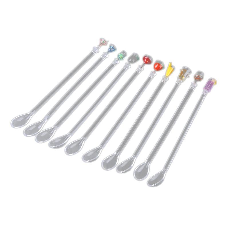 Cocktail Stirring Soup Spoon Bootle Cup Acrylic Mixer Bar
