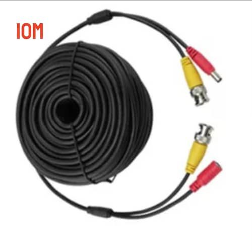 10m CCTV Audio Cable BNC+DC Plug Power Cable Connector