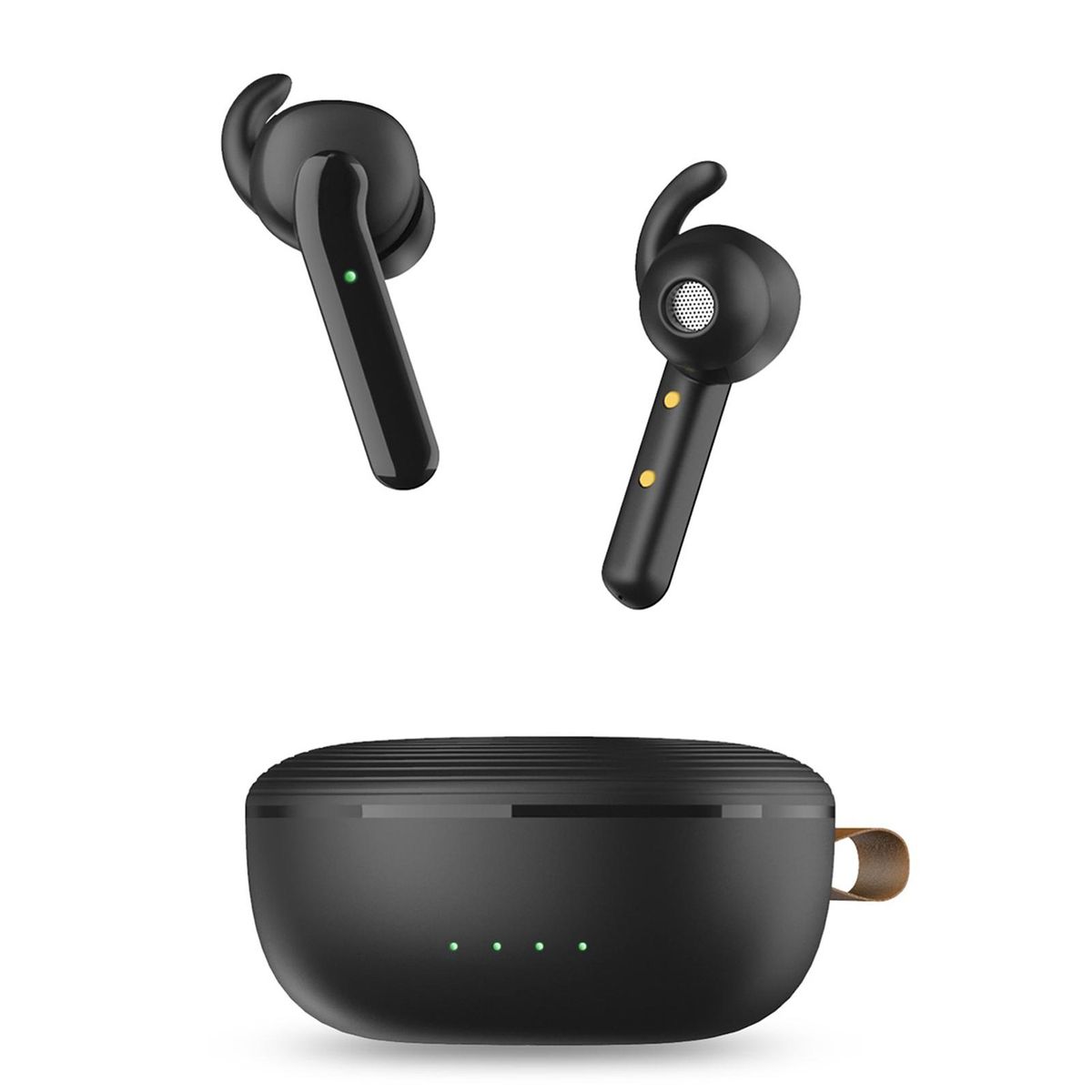 V1 Wirelessly BT Sport Headset Mini Portable Touch Operation Headphones High Definition Voice Earbud with 400mAh Charge Box