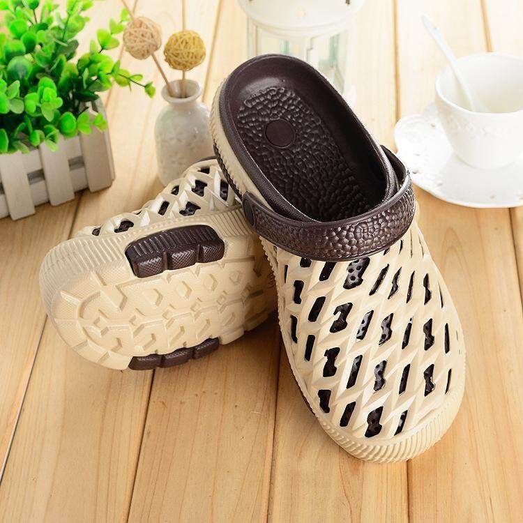 Fashion Women Men Big Size Hollow Out Match Sandals Slip On Flat Slippers Kappa {44}