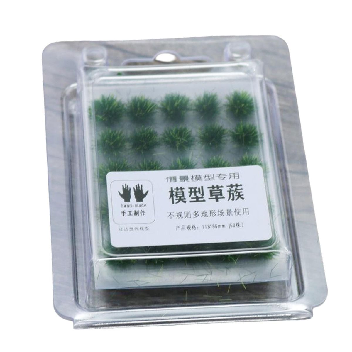 50Pcs Artificial Grass Bush Plant Scene Decoration Static Scenery E