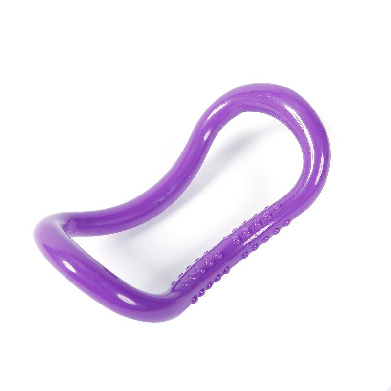 Resistance Pilates Rings Circle Gymnastic Aerobic Fitness Yoga Ring Workout Tool Suitable For Yoga/ Pilates/Fitness Purple