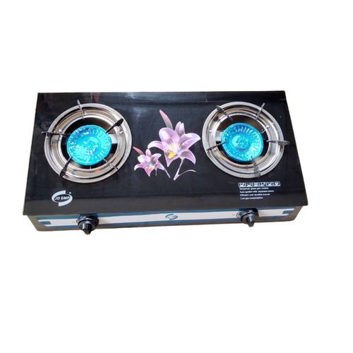Toughened Tabletop Glass Double Burner