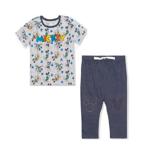 Mickey Mouse Baby Boys T-shirt & Pants Outfit
