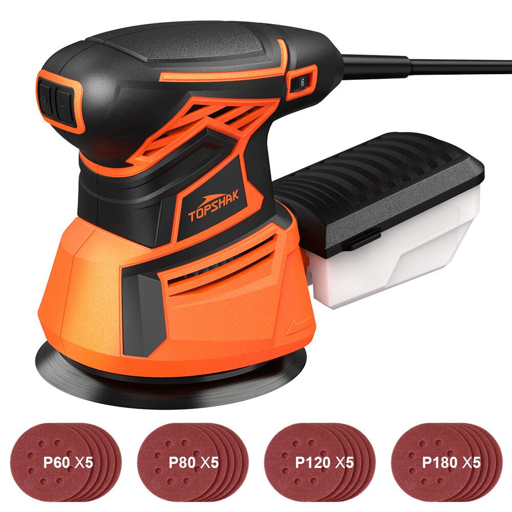 TOPSHAK TS-SD5 350W Random Orbital Sander Rotary Sander With