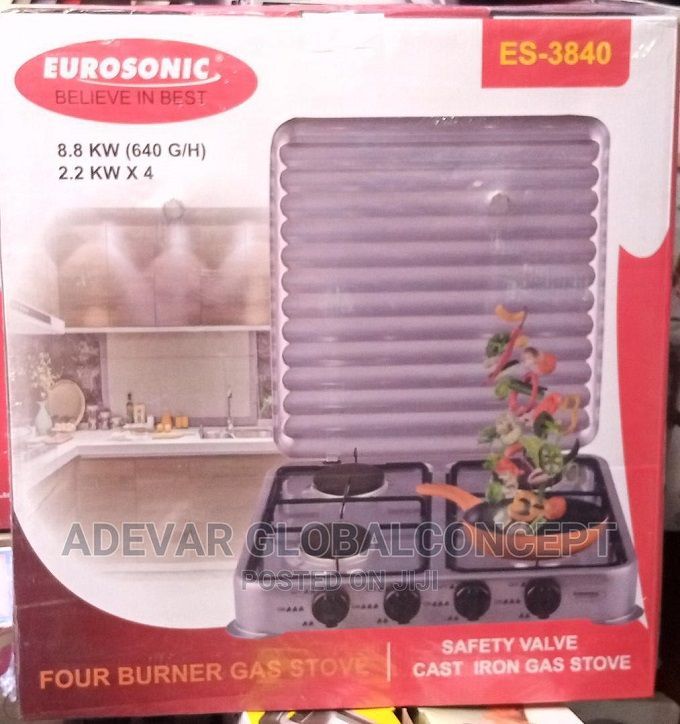 4-Burner Table Top Gas Cooker