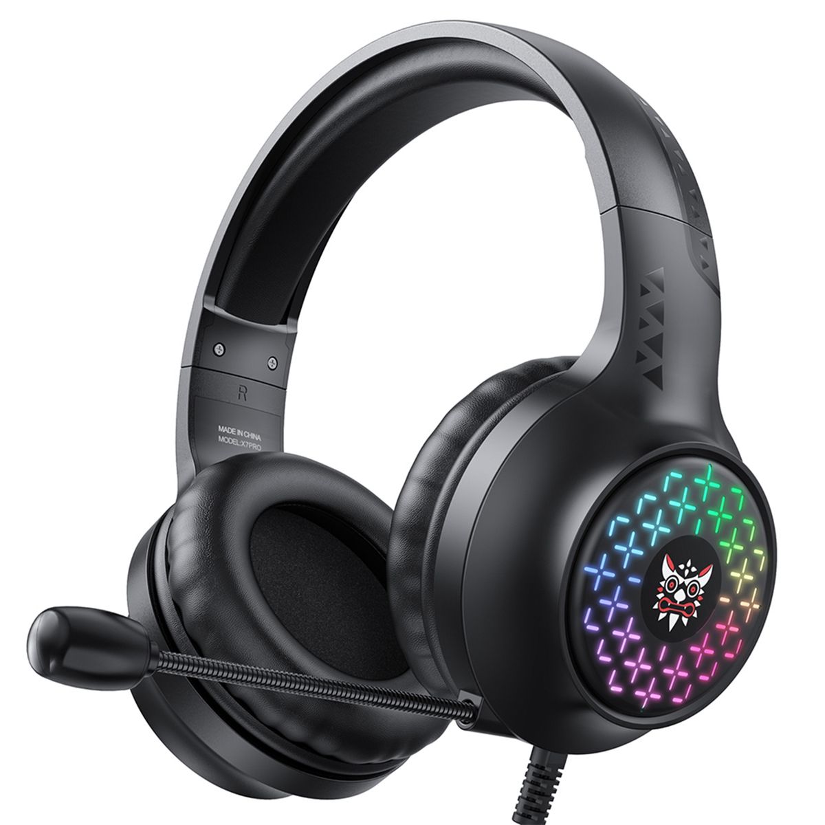 Wired Earpiece   3.5mm USB HiFi E-sports Headset Black