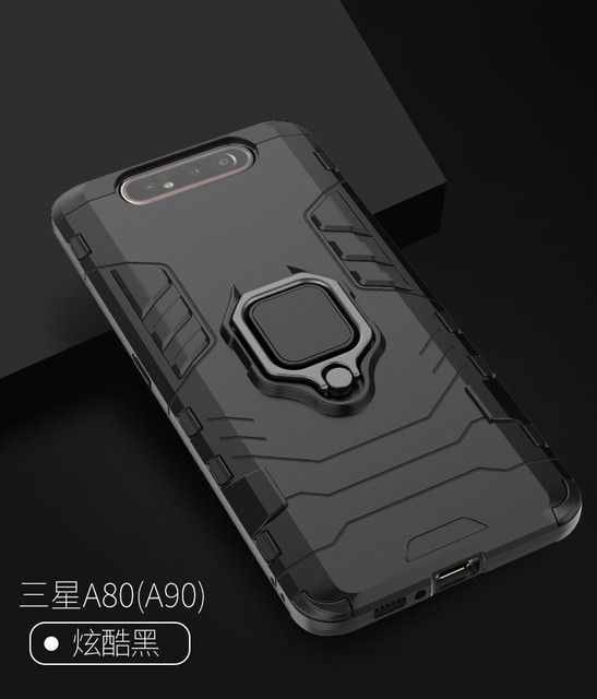 For Samsung Galaxy A80 Case Armor Pc Cover Finger Ring Case