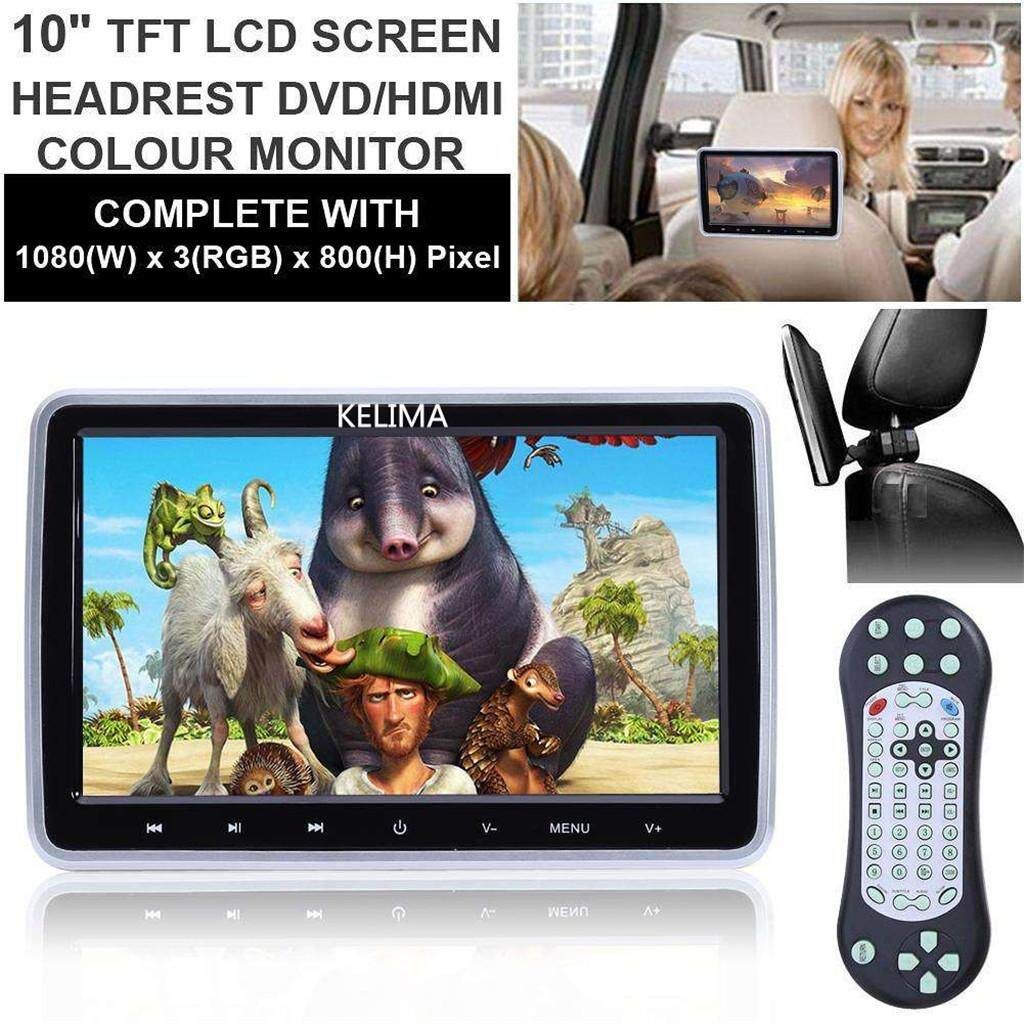 Kelima 10.1 Inch External Headrest Display Car DVD Player Game