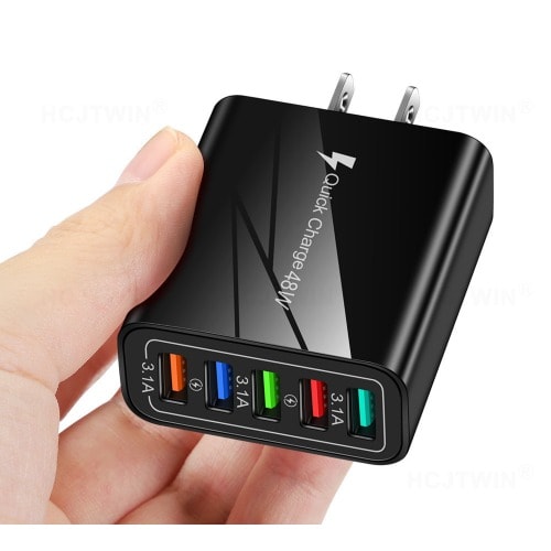 5 Port Travel Phone Adapter - 48W