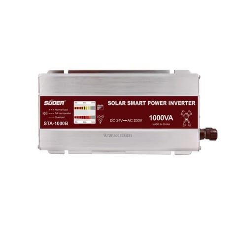 Suoer Lcd Meter Portable Power Inverter - 24v 220v - 1000w - Sta-1000a