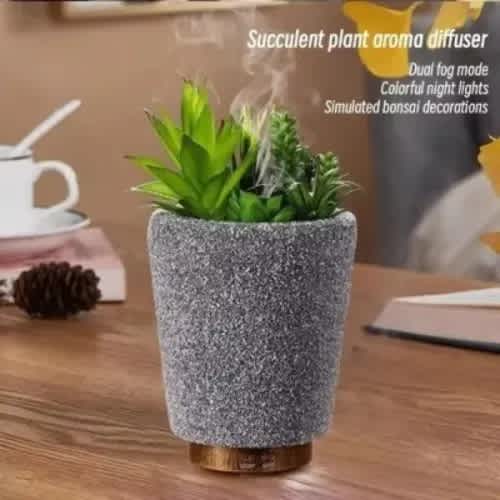Flower Aromatherapy Humidifier With 7 Led Color