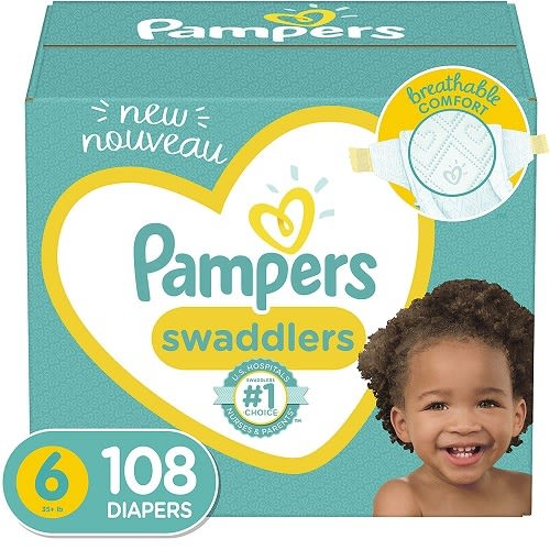 Swaddlers Disposable Baby Diapers - Size 6 - 108 Count