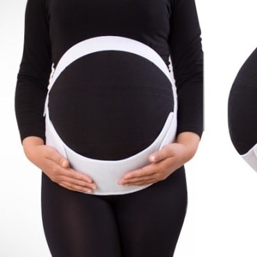 Maternity Pregnancy Support Belt - White