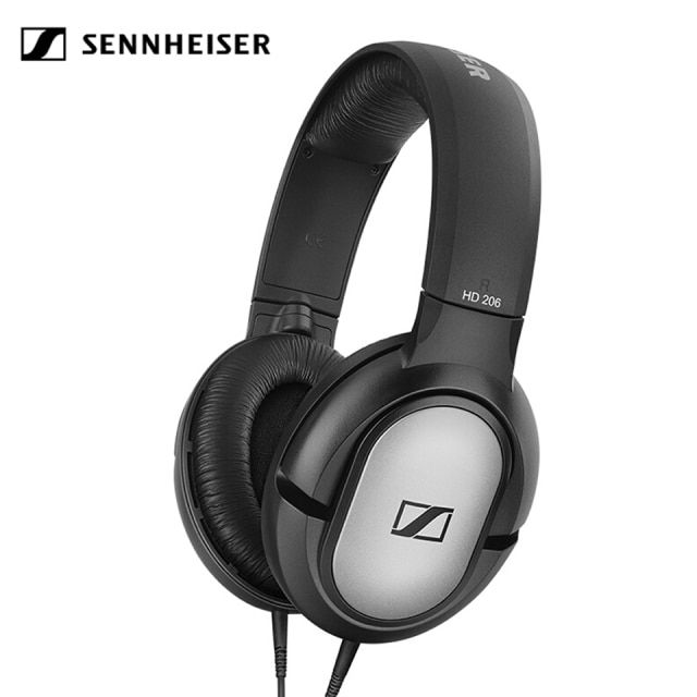Sennheiser Hd 206 Stereo Wired Headphones Earphones Over Ear Black Earphone