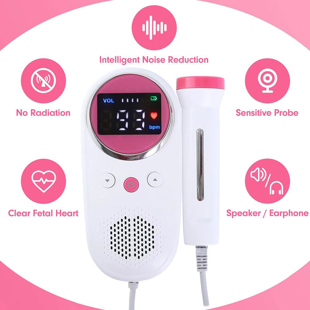 Household Fetal Doppler Baby Heart Detector Doppler Fetal