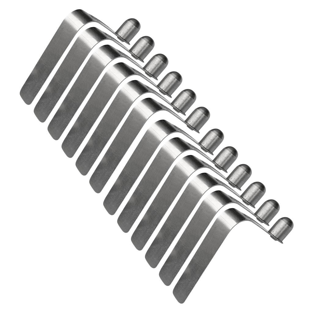 8mm Paddle Spring Snap Clips Solid Tent Pole Clips 12