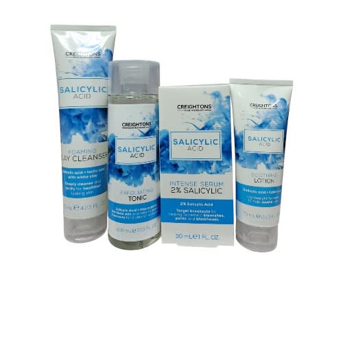 Salicylic Acid Cleanser 125ml - Toner 200ml - Serum 30ml  - Lotion 75ml