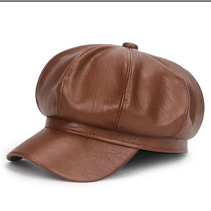 NEW TRENDY FASHION LEATHER BERET SUMMER CAP
