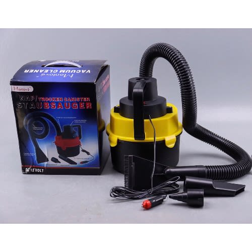 Canister - Wet And Dry Vacuum Cleaner With 4 Nozzles -14v - Dc12 - 120W