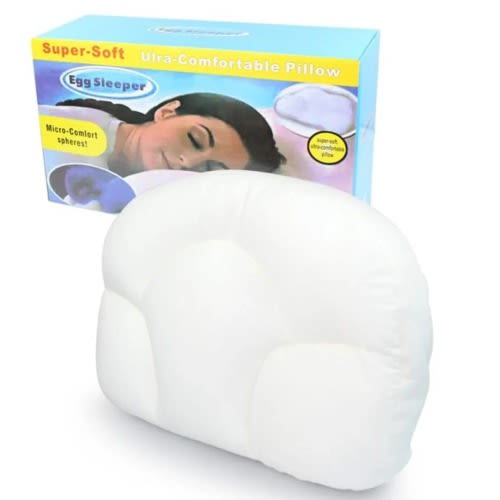 Decompression Neck Support Head Rest Egg Sleeper Comfortable Pillow - White