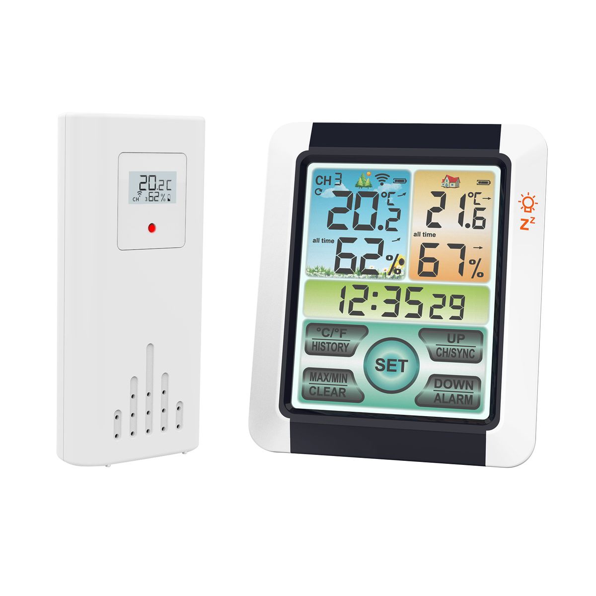 Wireless Indoor Outdoor Hygrometer Thermometer Temperature