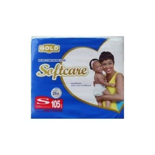 Softcare Baby Diaper Jumbo S - Size 2 - 100+5 Count
