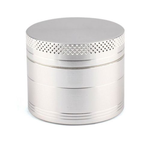 Mini Herb Weed Tobbaco Grinder 4 Part Weed Crusher-Silver