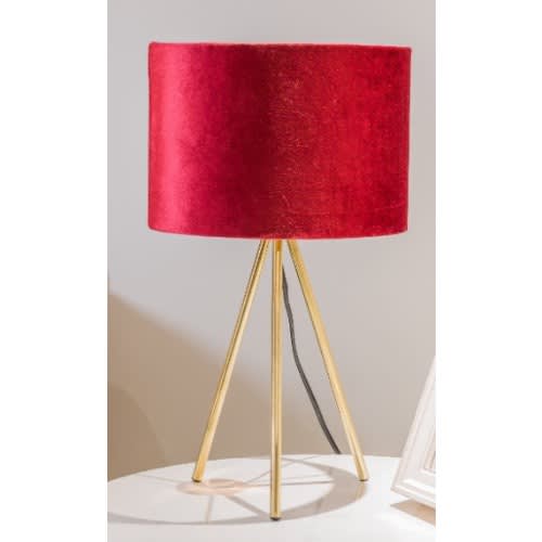 Tripod Table Lamp- Red