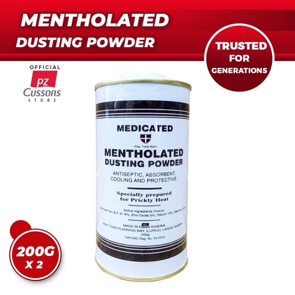 Mentholated Dusting Powder - 2 Cans