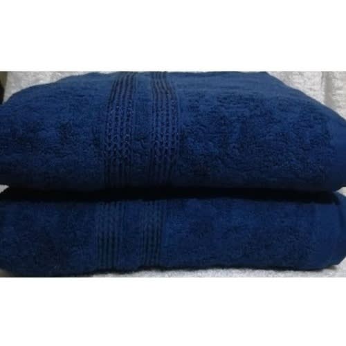 Heritage Extra Large Bath Towel - Set Of 2 - Navy Blue
