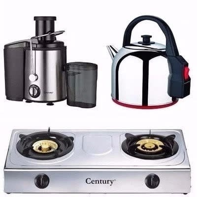 Double Burner Cooker, Electric Kettle+ Juice Extractor-- Kitchen Bundle
