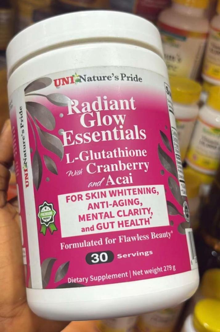 Radiant Glow Essentials L-Glutathione with Cranberry and Acai.