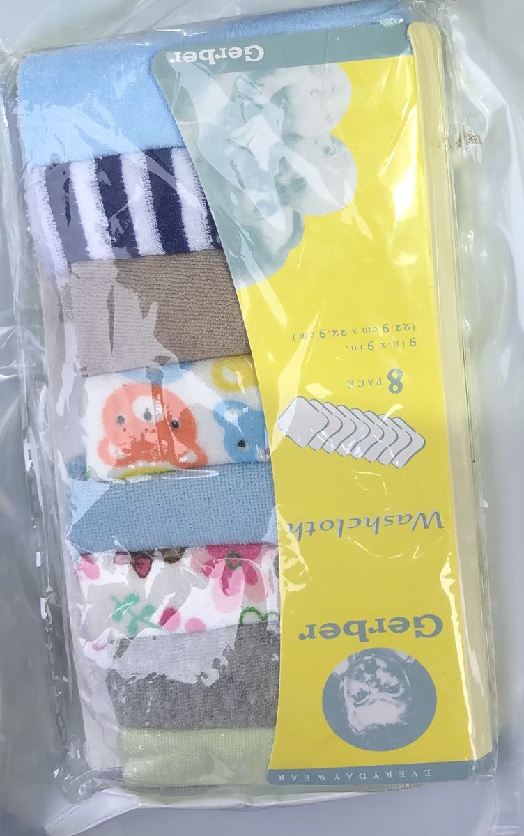 Babies Wash Clothes - 8 Piece